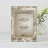 Bronze Multi Patterned elegant bruiloft Kaart (Staand voorkant)