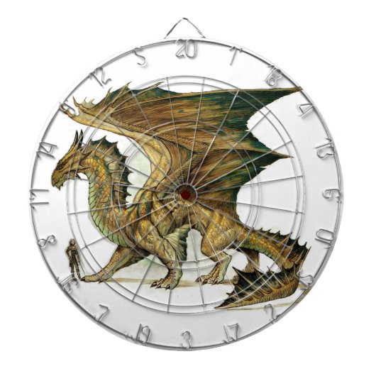 "Bronze Mythical Dragon" Dartbord (Voorkant)