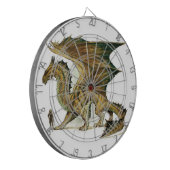 "Bronze Mythical Dragon" Dartbord (Voorkant Links)