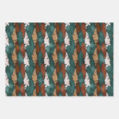 Bronze Neutrale kerstkaarten voor kerstinpakken Inpakpapier Vel (Voorkant)