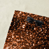 Bronze Oranje bruine glitters Strandlaken (In situ)