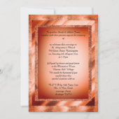 Bronze Oranje Multi Pattered elegant bruiloft Kaart (Voorkant)