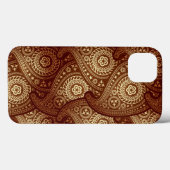 Bronze Paisley iPhone 6 Hoog Extreme Hoesje (Achterkant (horizontaal))