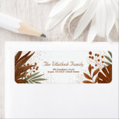 Bronze Palm Sienna Monstera Gold Botanical Etiket (Insitu)