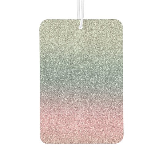 Bronze Pink Faux Glitter Luchtverfrisser (Achterkant)