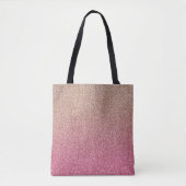 Bronze Pink Faux Glitter Tote Bag (Voorkant)