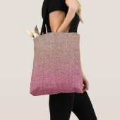 Bronze Pink Faux Glitter Tote Bag (Dichtbij)