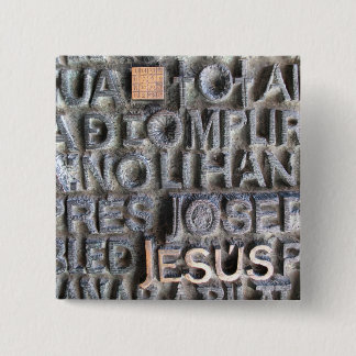 Bronze Plaque Jesus Sagrada Familia Foto BUTTON