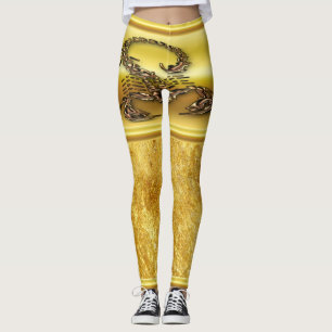 Bronze Poisonous scorpion zeer venomeus insect Leggings