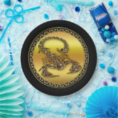 Bronze Poisonous scorpion zeer venomeus insect Papieren Bordje (Feest)