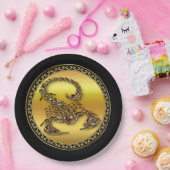 Bronze Poisonous scorpion zeer venomeus insect Papieren Bordje (Feest)