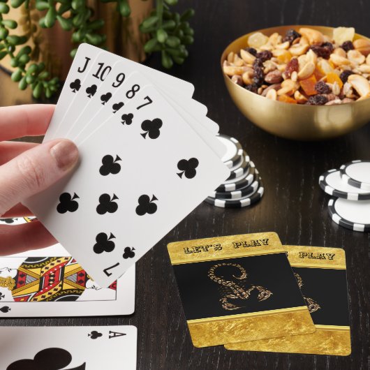 Bronze Poisonous scorpion zeer venomeus insect Speelkaarten (Insitu)