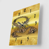 Bronze Poisonous scorpion zeer venomeus insect Vierkante Klok (Hoek)