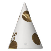 Bronze Polka Dots Roos Gold ONE 1 1e verjaardag Feesthoedjes (Rechts)