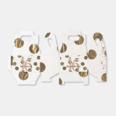 Bronze Polka Dots Roos Gold Sweet 16 Birthday Bedankdoosjes (Uitgevouwen)