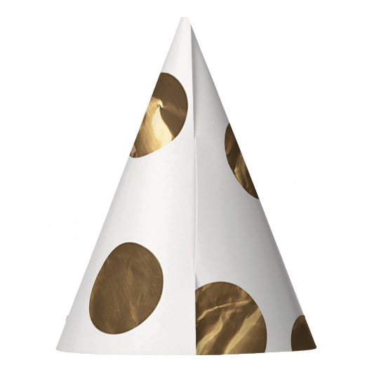 Bronze Polka Dots Roos Gold Sweet 16 Birthday Feesthoedjes (Achterkant)