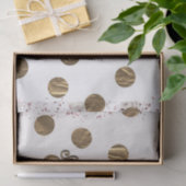 Bronze Polka Dots Roos Gold Sweet 16 Birthday Tissuepapier (Geschenk)