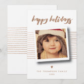 Bronze Prettige feestdagen kerstfotograaf Feestdagenkaart (Voorkant / Achterkant)