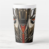 Bronze Profile Art Latte Mok (Voorkant)