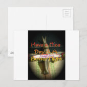 Bronze Rabbit Sculpture met Inspirerend quotes Briefkaart (Voorkant / Achterkant)