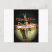 Bronze Rabbit Sculpture met Inspirerend quotes Briefkaart (Voorkant)