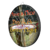 Bronze Rabbit Sculpture met Inspirerend quotes Dartbord (Voorkant Rechts)