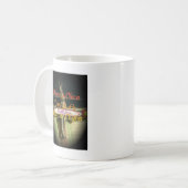 Bronze Rabbit Sculpture met Inspirerend quotes Koffiemok (Voorkant links)