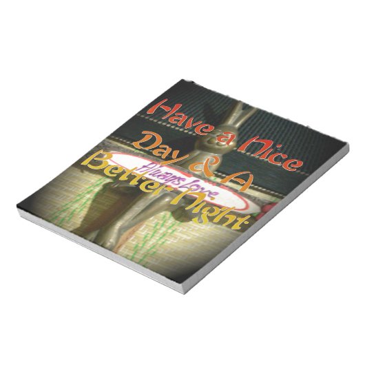 Bronze Rabbit Sculpture met Inspirerend quotes Notitieblok (Linkerzijde)