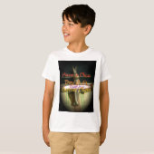 Bronze Rabbit Sculpture met Inspirerend quotes T-shirt (Voorkant volledig)