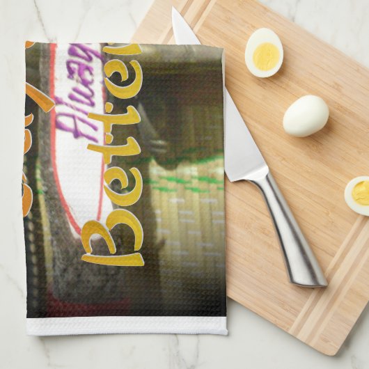 Bronze Rabbit Sculpture met Inspirerend quotes Theedoek (Quarter Fold)