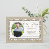 Bronze Reflection Fotouitnodiging Kaart (Staand voorkant)