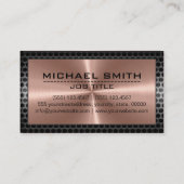 Bronze Roestvrij Elegant Moderne Grens #2 Visitekaartje (Achterkant)