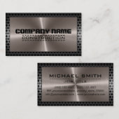 Bronze Roestvrij Elegant Moderne Grens Visitekaartje (Voorkant / Achterkant)