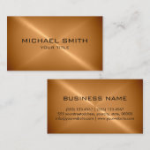 Bronze Roestvrij staal Metaal #2 Visitekaartje (Voorkant / Achterkant)