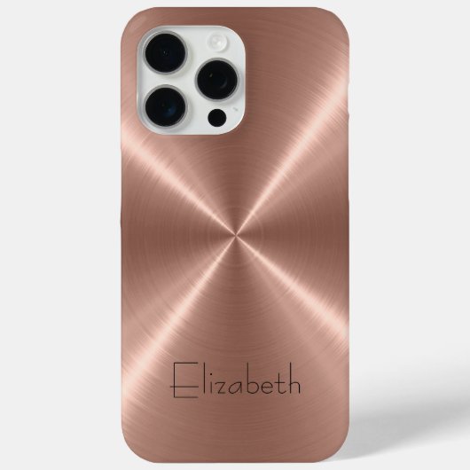 Bronze Roestvrij staal Metaal Case-Mate iPhone Case (Achterkant)