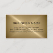 Bronze Roestvrij staal Metaal Visitekaartje (Achterkant)