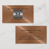 Bronze Roestvrij staal Metaal Visitekaartje (Voorkant / Achterkant)