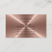 Bronze Roestvrij staal Metaal Visitekaartje (Achterkant)