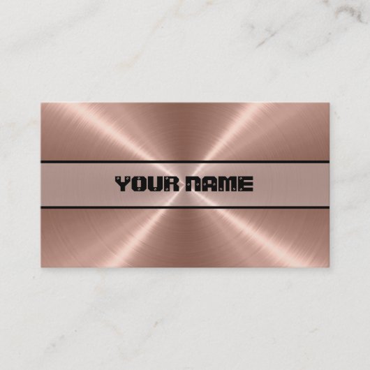 Bronze Roestvrij staal Metaal Visitekaartje (Voorkant)