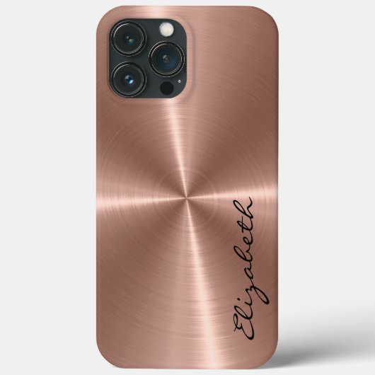Bronze Roestvrij staal Metaalkijk Case-Mate iPhone Case (Achterkant)