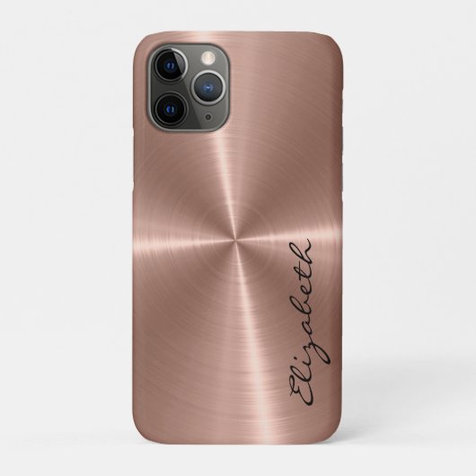 Bronze Roestvrij staal Metaalkijk Case-Mate iPhone Case (Achterkant)