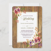 Bronze Roos Warm Wood Weddenschap Kaart (Voorkant)