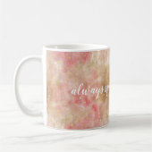 Bronze Roze Goud Waterverf Confetti Koffiemok (Links)