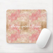 Bronze Roze Goud Waterverf Confetti Muismat (Met muis)