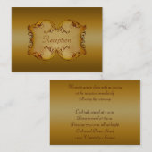 Bronze Scrolls Behuizing Kaart (Voorkant / Achterkant)