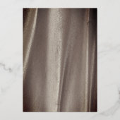 Bronze Silver en zwart abstract Folie Uitnodiging (Achterkant)