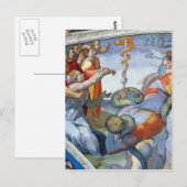 Bronze slang door Michelangelo Unterberger Briefkaart (Voorkant / Achterkant)