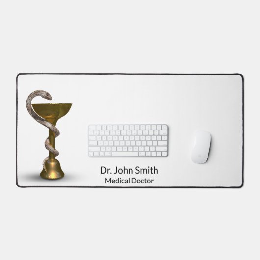 Bronze Snake Medical Bowl Hygieia White Caduceus Bureaumat (Keyboard & Muis)