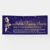 Bronze Spray Tanning Navy Spandoek (Horizontaal)