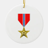 BRONZE STAR MEDAL KERAMISCH ORNAMENT (Voorkant)